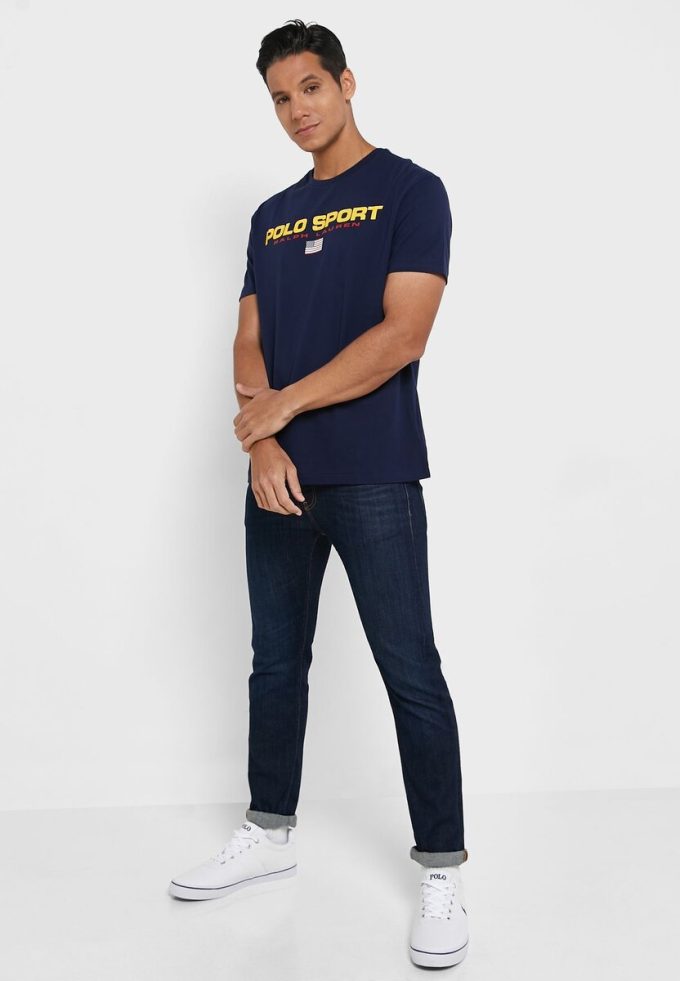 Námořnická pánská trička Ralph Lauren Logo Crew Neck