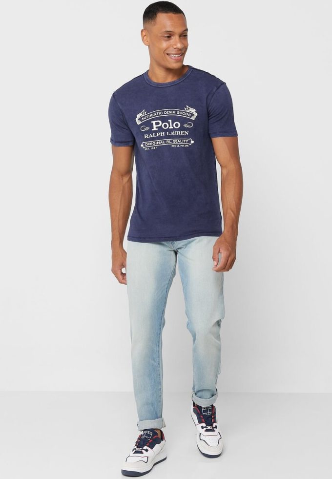 Námořnická pánská trička Ralph Lauren Logo Crew Neck