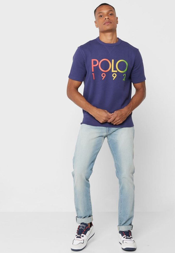 Námořnická pánská trička Ralph Lauren Logo Crew Neck