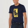 Námořnická pánská trička Ralph Lauren s potiskem s výstřihem