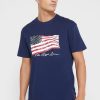 Námořnická pánská trička Ralph Lauren s potiskem s výstřihem