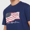 Námořnická pánská trička Ralph Lauren s potiskem s výstřihem