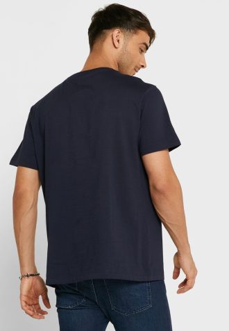 Námořnická pánská trička Ralph Lauren s vyšívaným logem s výstřihem