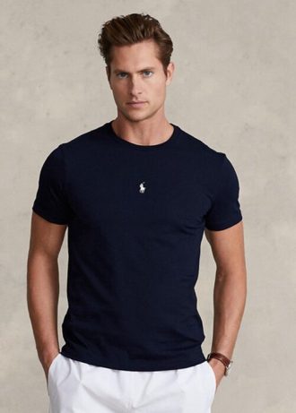 Námořnická pánská trička Slim Fit Crewneck Ralph Lauren Custom