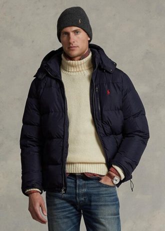 Námořnické pánské vodoodpudivé péřové bundy Ralph Lauren