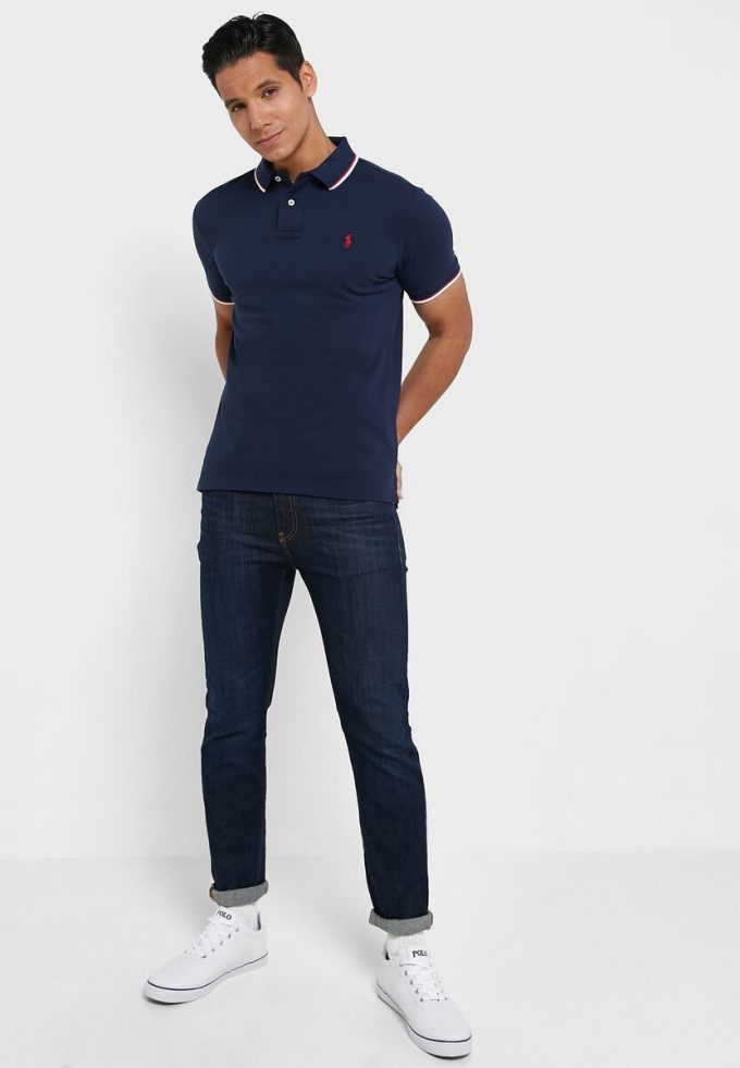 Námořnické pánské základní polokošile Ralph Lauren Námořnické pánské základní polokošile Ralph Lauren