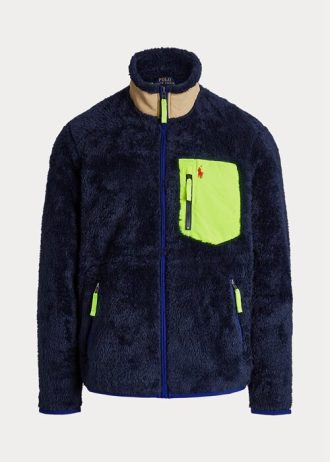 Námořnické vícebarevné pánské hybridní bundy Ralph Lauren proti větru Námořnické vícebarevné pánské hybridní bundy Ralph Lauren proti větru