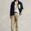 Námořnické vícebarevné pánské hybridní bundy Ralph Lauren proti větru Námořnické vícebarevné pánské hybridní bundy Ralph Lauren proti větru