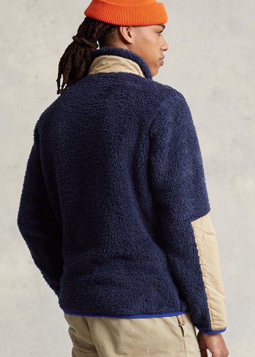 Námořnické vícebarevné pánské hybridní bundy Ralph Lauren proti větru Námořnické vícebarevné pánské hybridní bundy Ralph Lauren proti větru