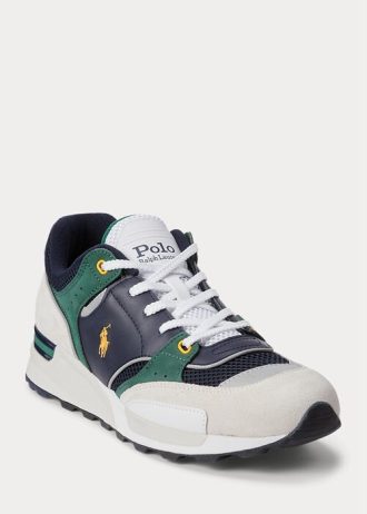 Námořnické / zlaté pánské tenisky Ralph Lauren Trackster 200 Námořnické / zlaté pánské tenisky Ralph Lauren Trackster 200