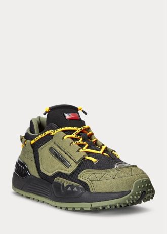 Olive / Black Pánské tenisky Ralph Lauren PS200