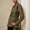 Olive Dámské kabelky Ralph Lauren Canvas Welington Crossbody