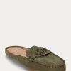 Olive Dámské ploché boty Ralph Lauren Brynn Suede Driver Olive Dámské ploché boty Ralph Lauren Brynn Suede Driver
