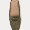 Olive Dámské ploché boty Ralph Lauren Brynn Suede Driver Olive Dámské ploché boty Ralph Lauren Brynn Suede Driver