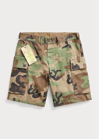 Olive Pánské šortky Ralph Lauren Camo Ripstop Cargo Olive Pánské šortky Ralph Lauren Camo Ripstop Cargo