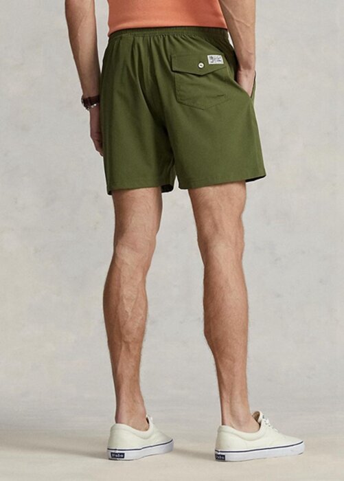 Olive pánské šortky Ralph Lauren Traveler Swimming Trunk Olive pánské šortky Ralph Lauren Traveler Swimming Trunk