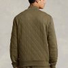 Olive Pánské prošívané luxusní svetry Ralph Lauren Olive Pánské prošívané luxusní svetry Ralph Lauren