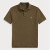 Olive Pánské Slim Fit Mesh Polo trička Ralph Lauren Custom