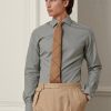 Olive Pánské společenské košile Ralph Lauren Gingham Olive Pánské společenské košile Ralph Lauren Gingham
