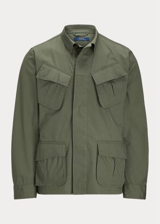 Olive Pánské Stretch Ripstop Utility Suit bundy Ralph Lauren