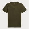Olive Pánská trička Slim Fit Crewneck Ralph Lauren Custom