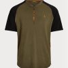 Olive Pánská trička Slim Fit Performance Jersey Ralph Lauren Custom