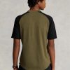 Olive Pánská trička Slim Fit Performance Jersey Ralph Lauren Custom