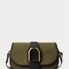 Olive Women’s Ralph Lauren Canvas & Tašky přes rameno Welington z telecí kůže