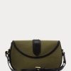 Olive Women’s Ralph Lauren Canvas & Tašky přes rameno Welington z telecí kůže