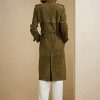 Olivové dámské kabáty Ralph Lauren Romilly Lamb-Suede Olivové dámské kabáty Ralph Lauren Romilly Lamb-Suede