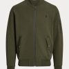 Olivové pánské bundy Ralph Lauren Double-Knit Bomber Olivové pánské bundy Ralph Lauren Double-Knit Bomber