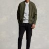 Olivové pánské bundy Ralph Lauren Double-Knit Bomber Olivové pánské bundy Ralph Lauren Double-Knit Bomber