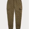 Olivové pánské kalhoty Ralph Lauren Luxury Jersey Cargo Jogger