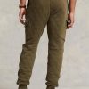 Olivové pánské kalhoty Ralph Lauren Luxury Jersey Cargo Jogger