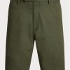 Olivové pánské šortky Ralph Lauren Stretch Slim Fit Chino Olivové pánské šortky Ralph Lauren Stretch Slim Fit Chino