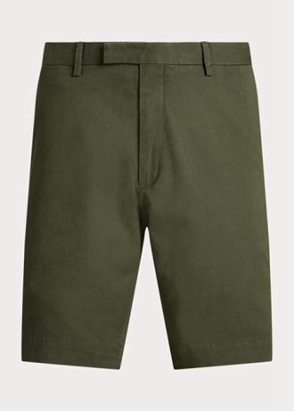 Olivové pánské šortky Ralph Lauren Stretch Slim Fit Chino