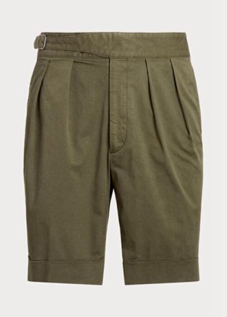 Olivové pánské strečové šortky Ralph Lauren Tailored Chino