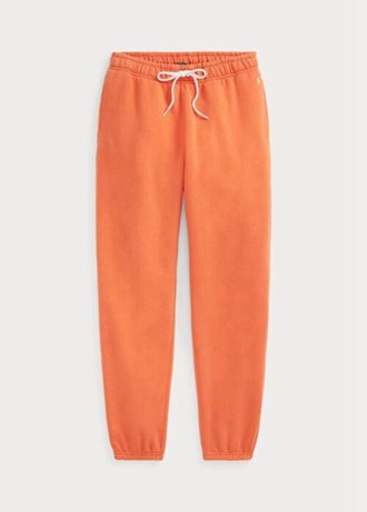 Oranžové dámské atletické kalhoty Ralph Lauren Fleece