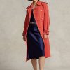 Oranžové dámské kabáty Ralph Lauren Silk-Blend