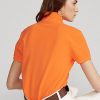 Oranžové dámské polokošile Ralph Lauren Classic Fit Mesh Polo