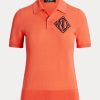 Oranžová dámská polokošile Ralph Lauren Jersey Jersey