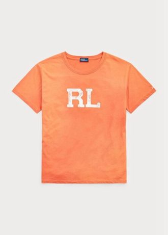 Oranžová dámská trička Ralph Lauren Rl Logo Jersey