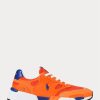 Oranžové / královské pánské Ralph Lauren Jogger Suede & Síťované tenisky Oranžové / královské pánské Ralph Lauren Jogger Suede & Síťované tenisky