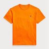 Oranžová pánská dresová trička Ralph Lauren Classic Fit těžké váhy