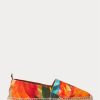 Oranžová pánská espadrilka s květinovým povlečením Ralph Lauren Bowsworth Oranžová pánská espadrilka s květinovým povlečením Ralph Lauren Bowsworth