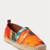 Oranžová pánská espadrilka s květinovým povlečením Ralph Lauren Bowsworth Oranžová pánská espadrilka s květinovým povlečením Ralph Lauren Bowsworth