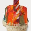Oranžová pánská espadrilka s květinovým povlečením Ralph Lauren Bowsworth Oranžová pánská espadrilka s květinovým povlečením Ralph Lauren Bowsworth