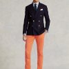 Oranžové pánské kalhoty Ralph Lauren Stretch Slim Fit Chino