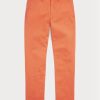 Oranžové pánské kalhoty Ralph Lauren Stretch Slim Fit Chino