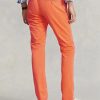 Oranžové pánské kalhoty Ralph Lauren Stretch Slim Fit Chino